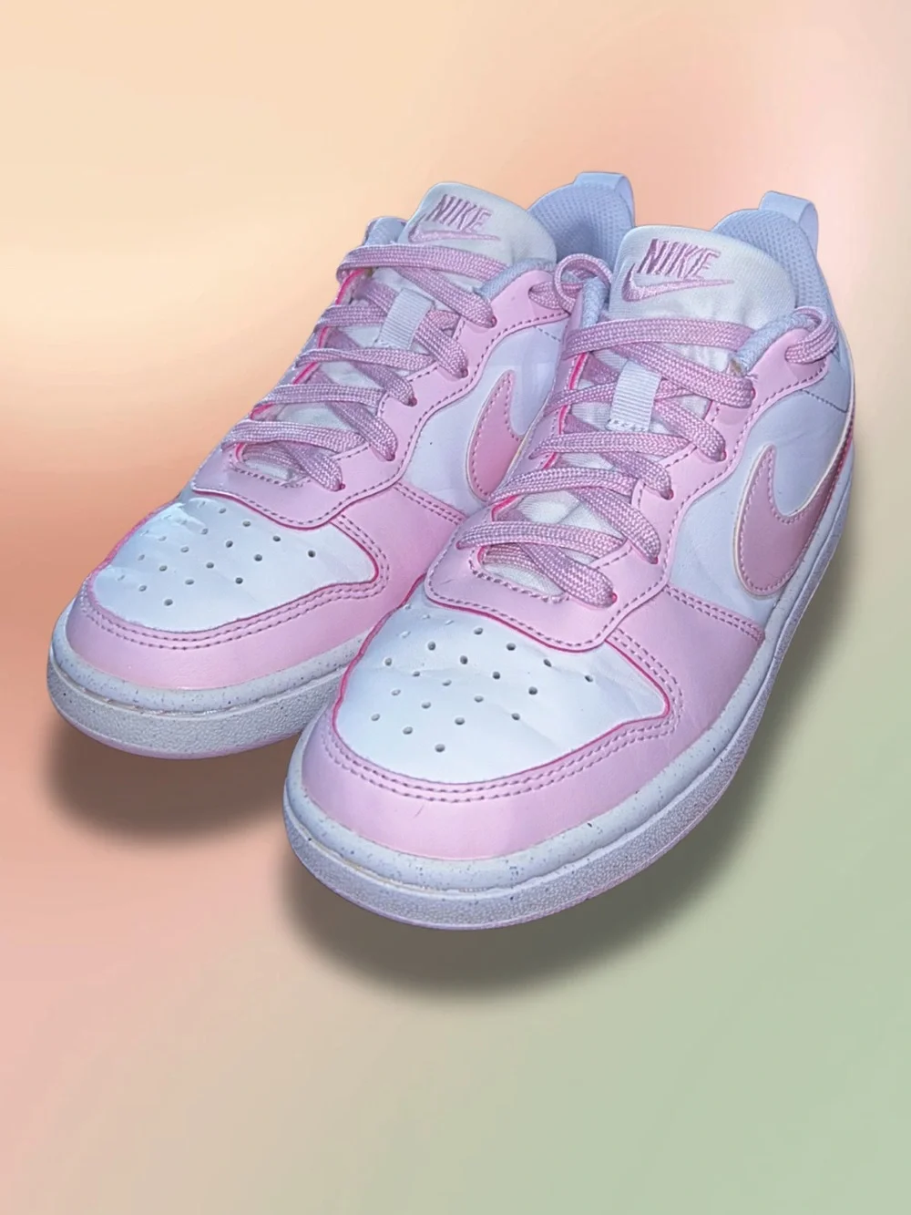 Nike Court Borough Low Recraft GS White Pink DV5456-105 Youth 3.5Y Shoes